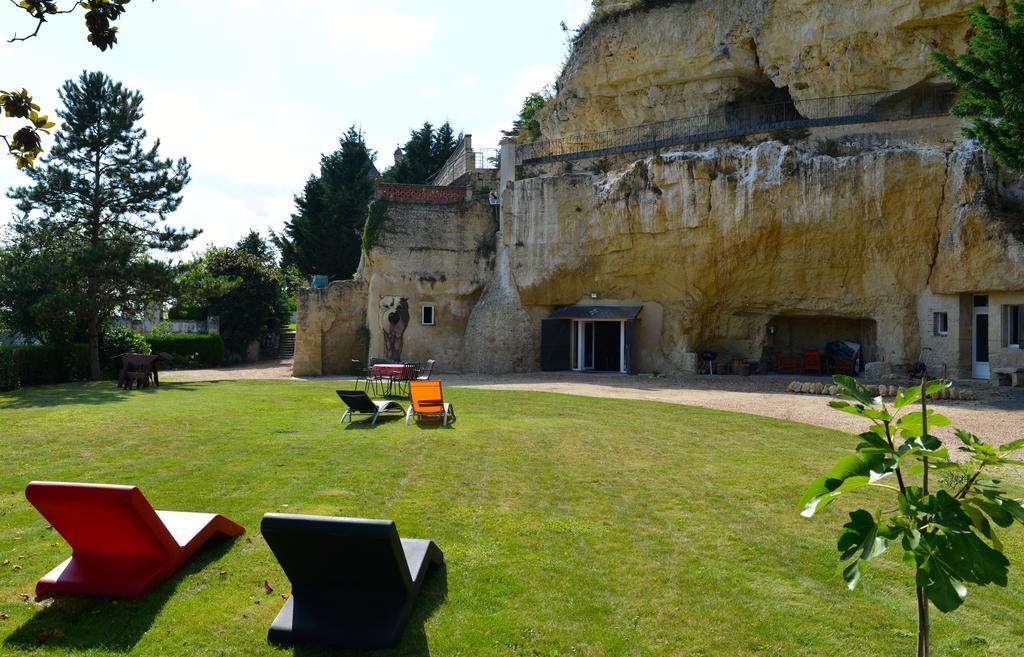 Gites Troglodytes Du Chateau De L'Etoile Vernou-sur-Brenne חדר תמונה